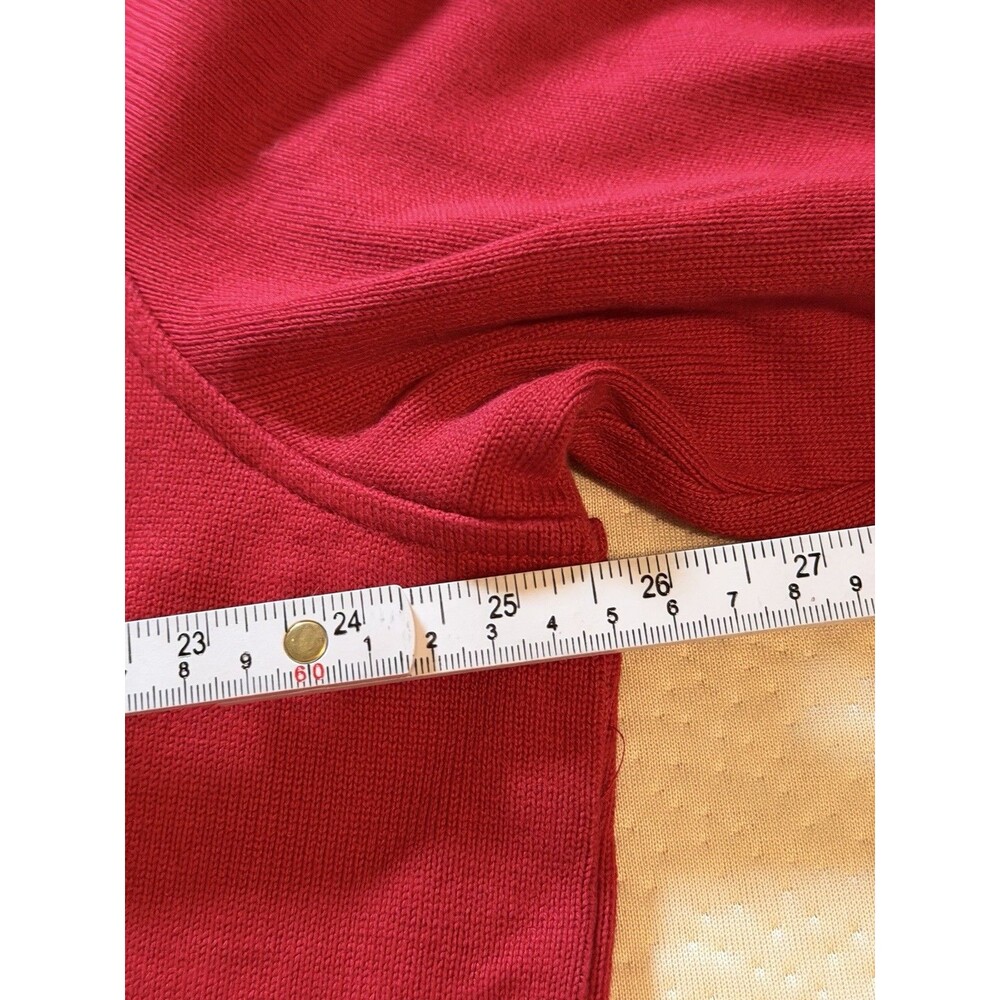 Lauren Ralph Lauren Royal Crest Sweater Cardigan PETITE Large PL Vintage - Picture 9 of 11